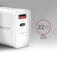 Axagon ACU-PQ22W mobile device charger Smartphone White AC Fast charging Indoor Axagon ACU-PQ22W mobile device charger Smartphone White AC Fast charging Indoor