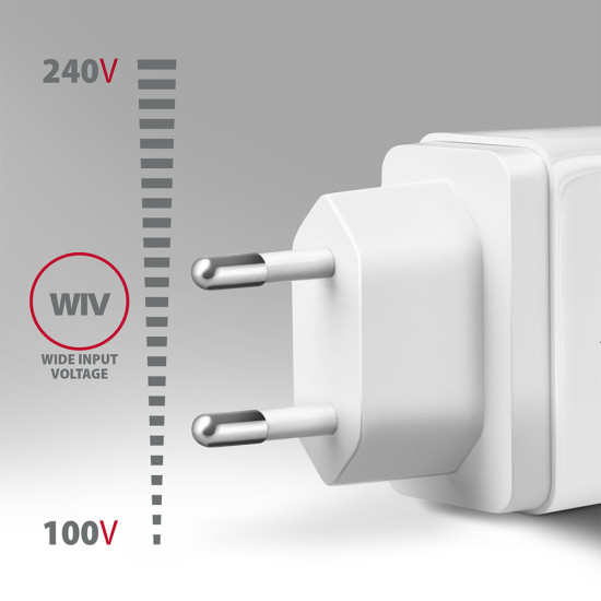 Axagon ACU-PQ22W mobile device charger Smartphone White AC Fast charging Indoor Axagon ACU-PQ22W mobile device charger Smartphone White AC Fast charging Indoor