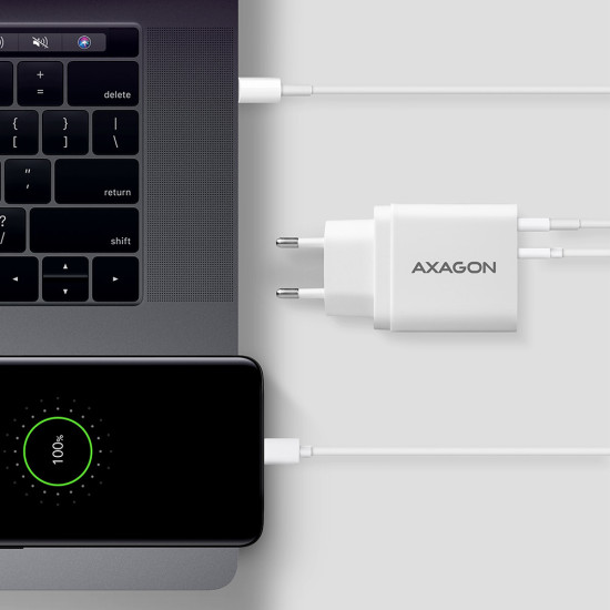 Axagon ACU-PQ22W mobile device charger Smartphone White AC Fast charging Indoor Axagon ACU-PQ22W mobile device charger Smartphone White AC Fast charging Indoor