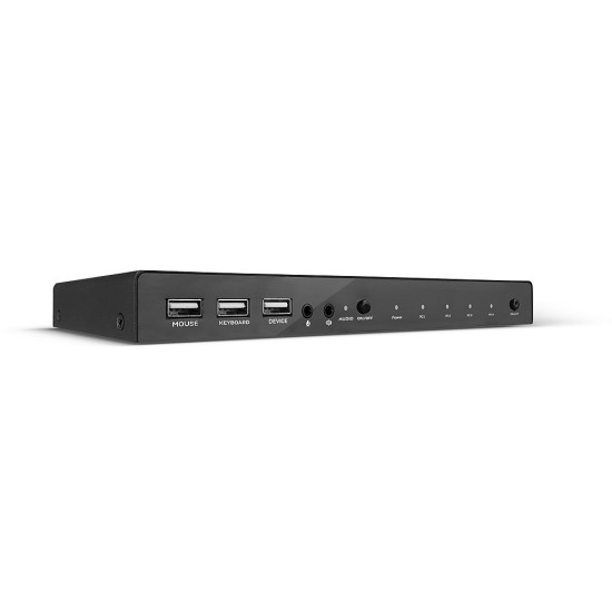 KVM Switch HDMI 18G, USB 2.0 & Audio, 4 Port KVM Switch HDMI 18G, USB 2.0 & Audio, 4 Port
