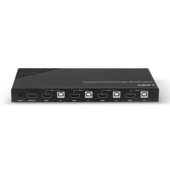 KVM Switch HDMI 18G, USB 2.0 & Audio, 4 Port KVM Switch HDMI 18G, USB 2.0 & Audio, 4 Port