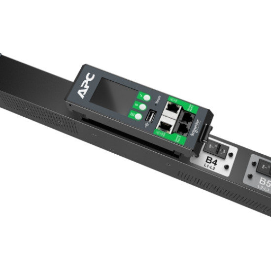 NetShelter Rack PDU Advanced, Metered, 3Phase, 11kW 400V 16A or 11.5kW 415V 20A, 42 Outlets, IEC309 NetShelter Rack PDU Advanced, Metered, 3Phase, 11kW 400V 16A or 11.5kW 415V 20A, 42 Outlets, IEC309