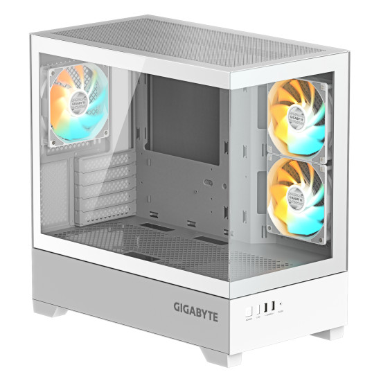 C201 PANORAMIC ICE PC Case - Mid Tower, m-ATX, 360mm radiator support, 3 Pre-installed Fans, USB 3.0, Support RGB Fusion C201 PANORAMIC ICE PC Case - Mid Tower, m-ATX, 360mm radiator support, 3 Pre-installed Fans, USB 3.0, Support RGB Fusion
