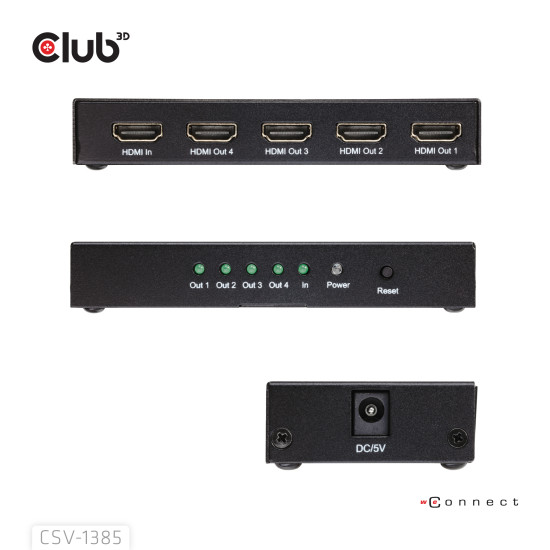 1 to 4 HDMI™ Splitter 4K120Hz 1 to 4 HDMI™ Splitter 4K120Hz