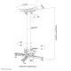 NEOMOUNTS BY NEWSTAR PROJECTOR CEILING MOUNT (HEIGHT ADJUSTABLE: 60-90 CM) NEOMOUNTS BY NEWSTAR PROJECTOR CEILING MOUNT (HEIGHT ADJUSTABLE: 60-90 CM)