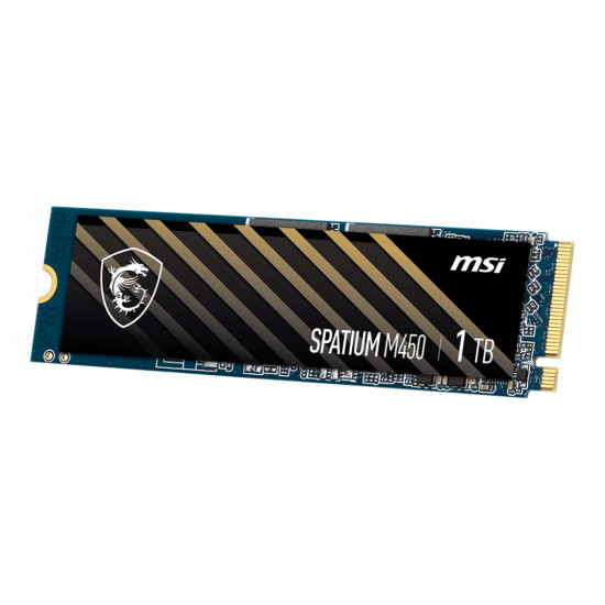 SSD|MSI|SPATIUM M450|1TB|M.2|PCIe Gen4|NVMe|3D NAND|Write speed 2400 MBytes/sec|Read speed 3400 MBytes/sec|2.15mm|TBW 350 TB|MTBF 1500000 hours|S78-440L0M0-P83 SSD|MSI|SPATIUM M450|1TB|M.2|PCIe Gen4|NVMe|3D NAND|Write speed 2400 MBytes/sec|Read speed 3400 MBytes/sec|2.15mm|TBW 350 TB|MTBF 1500000 hours|S78-440L0M0-P83