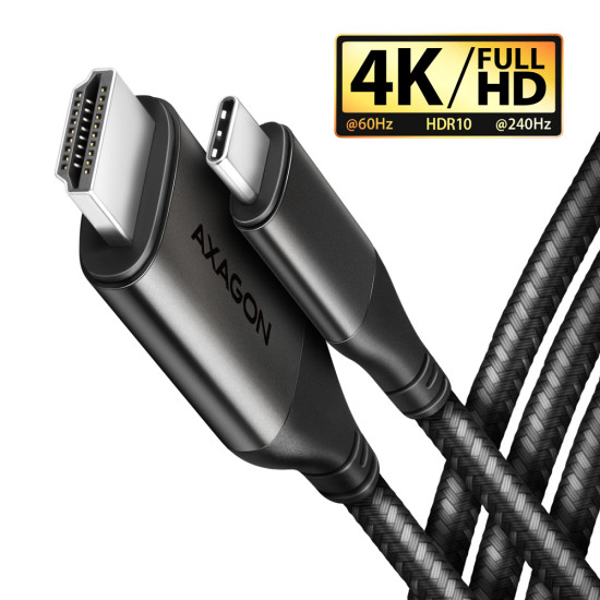 Axagon RVC-HI2MC video cable adapter 1.8 m USB Type-C HDMI Black Axagon RVC-HI2MC video cable adapter 1.8 m USB Type-C HDMI Black