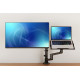 Neomounts DS20-425BL2 Monitor arm with laptop holder 17-27" - space saving Neomounts DS20-425BL2 Monitor arm with laptop holder 17-27" - space saving