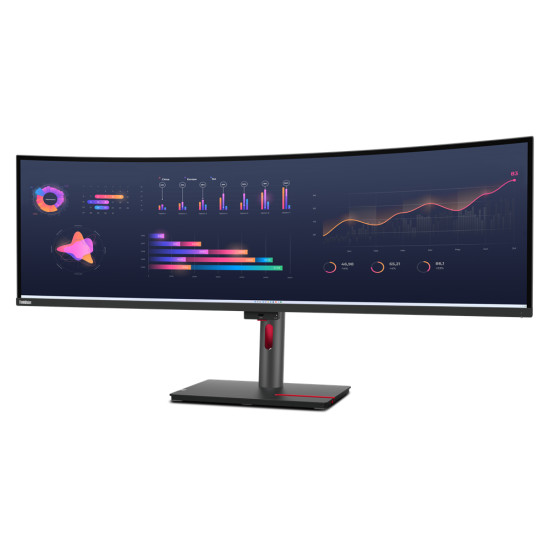 Lenovo ThinkVision P49w-30 LED display 124.5 cm (49") 5120 x 1440 pixels DQHD Black Lenovo ThinkVision P49w-30 LED display 124.5 cm (49") 5120 x 1440 pixels DQHD Black