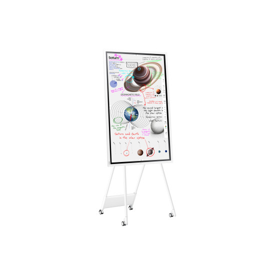 Samsung WM65B interactive whiteboard 165.1 cm (65") 3840 x 2160 pixels Touchscreen Grey, White