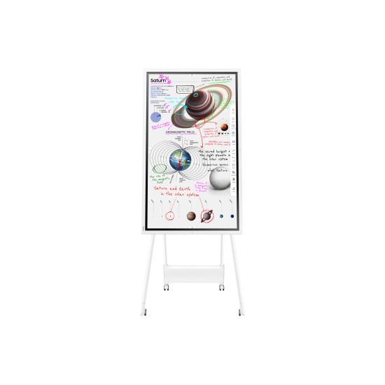 Samsung WM55B interactive whiteboard 139.7 cm (55") 3840 x 2160 pixels Touchscreen Grey, White