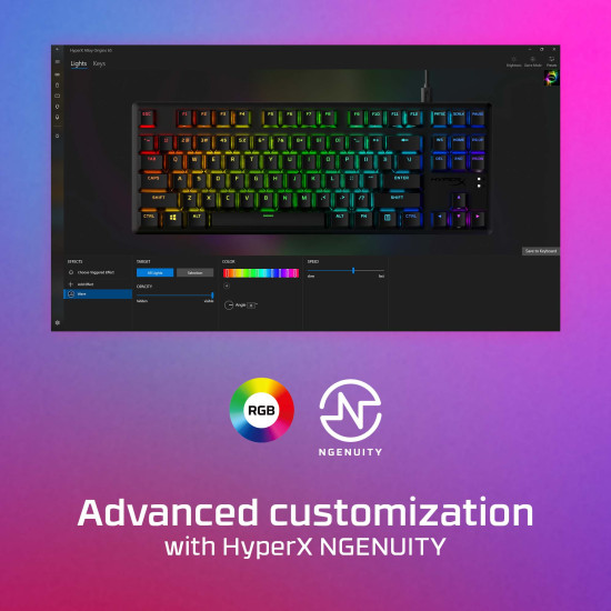 HyperX Alloy Origins Core - Mechanical Gaming Keyboard - HX Aqua (US Layout) (HX-KB7AQX-US) HyperX Alloy Origins Core - Mechanical Gaming Keyboard - HX Aqua (US Layout) (HX-KB7AQX-US)