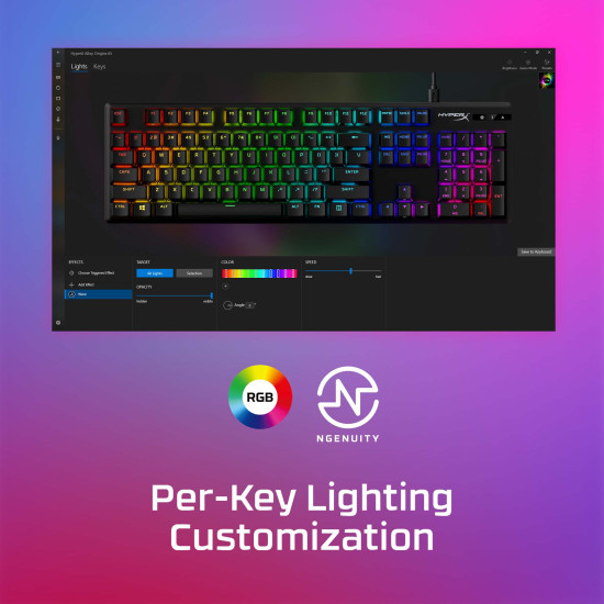 HyperX Alloy Origins - Mechanical Gaming Keyboard - HX Aqua (US Layout) (HX-KB6AQX-US) HyperX Alloy Origins - Mechanical Gaming Keyboard - HX Aqua (US Layout) (HX-KB6AQX-US)
