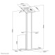 Neomounts FL15-750WH1 Tablet floor stand 9.7-11" - lockable Neomounts FL15-750WH1 Tablet floor stand 9.7-11" - lockable