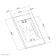 Neomounts WL15-650WH1 Tablet wall mount 9.7-11" - lockable Neomounts WL15-650WH1 Tablet wall mount 9.7-11" - lockable