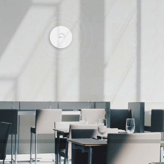TP-Link Omada AX1800 Wireless Dual Band Ceiling Mount Access Point TP-Link Omada AX1800 Wireless Dual Band Ceiling Mount Access Point