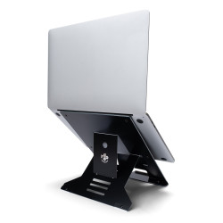 Laptop stand R-Go Riser Document, ergonomic, foldable and adjustable stand with document holder, black