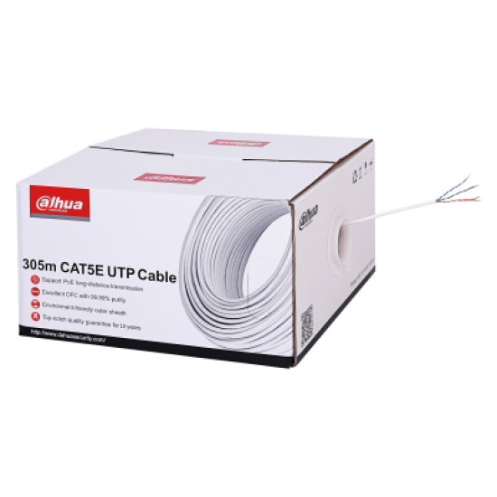 Dahua Technology PFM920I-5EUN networking cable White 305 m Cat5e U/UTP (UTP) Dahua Technology PFM920I-5EUN networking cable White 305 m Cat5e U/UTP (UTP)