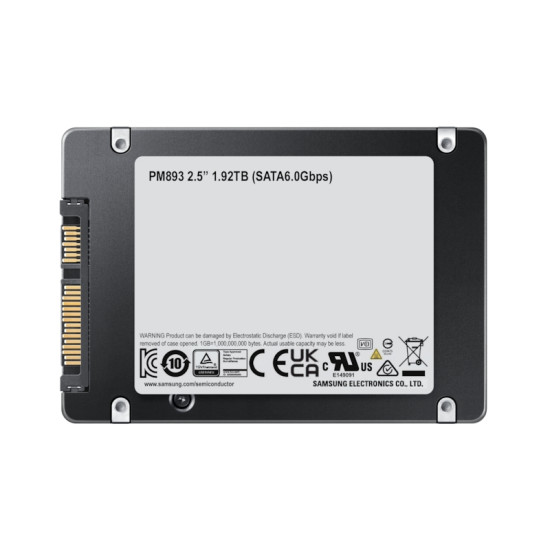 Samsung PM893 480 GB 2.5" Serial ATA III V-NAND TLC Samsung PM893 480 GB 2.5" Serial ATA III V-NAND TLC