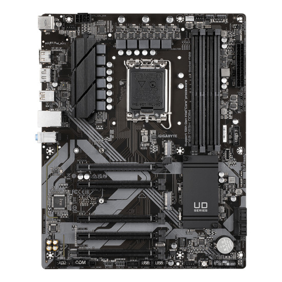 Mainboard|GIGABYTE|Intel B760 Express|LGA1700|ATX|Memory DDR4|Memory slots 4|4xPCI-Express 3.0 1x|1xPCI-Express 4.0 16x|2xM.2|1xHDMI|1xDisplayPort|4xUSB 2.0|1xUSB 3.2|1xUSB-C|1xPS/2|1xRJ45|3xAudio port|B760DS3HDDR4 Mainboard|GIGABYTE|Intel B760 Express|LGA1700|ATX|Memory DDR4|Memory slots 4|4xPCI-Express 3.0 1x|1xPCI-Express 4.0 16x|2xM.2|1xHDMI|1xDisplayPort|4xUSB 2.0|1xUSB 3.2|1xUSB-C|1xPS/2|1xRJ45|3xAudio port|B760DS3HDDR4