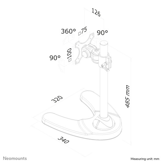Neomounts FPMA-D700 Monitor stand 10-30" Neomounts FPMA-D700 Monitor stand 10-30"