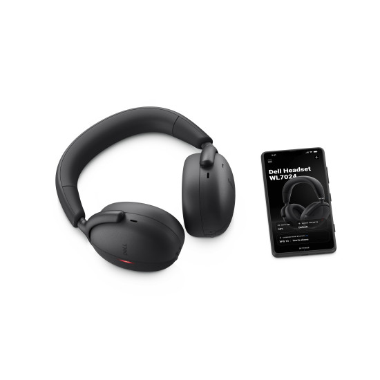 DELL WL7024 Headset Wired & Wireless Head-band Calls/Music USB Type-C Bluetooth Black DELL WL7024 Headset Wired & Wireless Head-band Calls/Music USB Type-C Bluetooth Black
