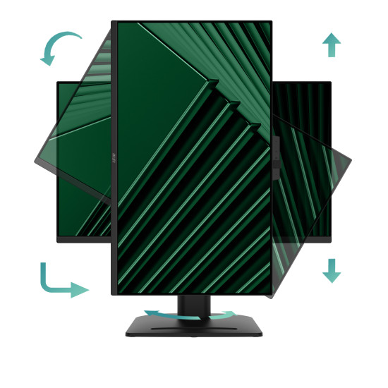 MSI Pro MP275QPDG 27 Inch Monitor, QHD (2560 x 1440), 100Hz, IPS, 1ms, 2x HDMI 2.0b, 1x DP 1.2a input, 1x DP 1.2a output, 1x Type-C (DP alt.) w/ 98W PD, 1x LAN, 4xUSB 5Gbps Type-A, 1x USB 5Gbps Type-B, Built-in Speakers, Webcam, Daisy Chain, HDR Ready, An MSI Pro MP275QPDG 27 Inch Monitor, QHD (2560 x 1440), 100Hz, IPS, 1ms, 2x HDMI 2.0b, 1x DP 1.2a input, 1x DP 1.2a output, 1x Type-C (DP alt.) w/ 98W PD, 1x LAN, 4xUSB 5Gbps Type-A, 1x USB 5Gbps Type-B, Built-in Speakers, Webcam, Daisy Chain, HDR Ready, An