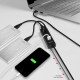 HUE-S2BL 4x USB 3.0 CHARGING hub w. 1.2m cable, power micro USB