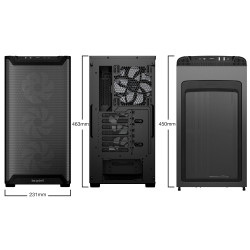Case|BE QUIET|PURE BASE 501 LX|MidiTower|Case product features Transparent panel|Not included|ATX|MicroATX|MiniITX|Colour Black|BGW78