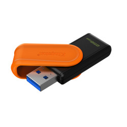 256GB Portable USB 3.2 Gen 1 DataTraveler Exodia S (Black/Orange)