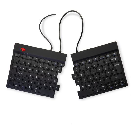 R-Go Tools Ergonomic keyboard R-Go Split Break v2 with break software, ergonomic split keyboard, QWERTY (UK), Wired, black R-Go Tools Ergonomic keyboard R-Go Split Break v2 with break software, ergonomic split keyboard, QWERTY (UK), Wired, black