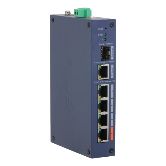 6-Port Cloud Managed Hardened Switch with 4-Port PoE