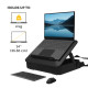 Fellowes Laptop Carry Case with Built-in Laptop Stand - Breyta Lockable Laptop Carry Case for Hybrid Working & Laptops Up To 14"/4KG - Black Fellowes Laptop Carry Case with Built-in Laptop Stand - Breyta Lockable Laptop Carry Case for Hybrid Working & Laptops Up To 14"/4KG - Black