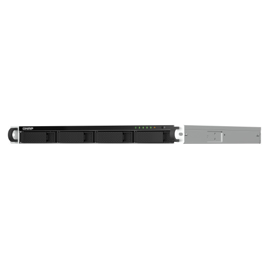 QNAP TS-464U-RP NAS Rack (1U) Intel® Celeron® N5095 8 GB DDR4 0 TB QNAP Turbo System Aluminium, Black QNAP TS-464U-RP NAS Rack (1U) Intel® Celeron® N5095 8 GB DDR4 0 TB QNAP Turbo System Aluminium, Black