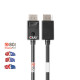 CLUB3D DisplayPort 2.1 Bi-Directional VESA DP80 Certified Cable 4K240Hz, 8K60Hz or 10K30Hz M/M 1.2m/3.94ft CLUB3D DisplayPort 2.1 Bi-Directional VESA DP80 Certified Cable 4K240Hz, 8K60Hz or 10K30Hz M/M 1.2m/3.94ft