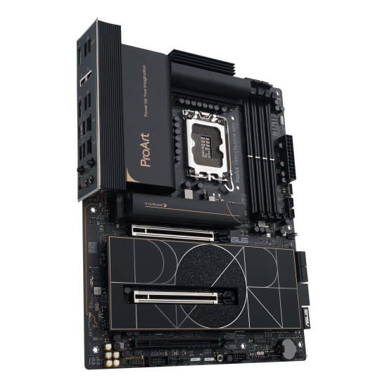 Mainboard|ASUS|Intel Z890|LGA1851|ATX|Memory DDR5|Memory slots 4|1xPCI-Express 4.0 16x|2xPCI-Express 5.0 16x|5xM.2|1xHDMI|1xDisplayPort|1xAudio-In|1xAudio-Out|1xUSB 2.0|6xUSB 3.2|3xUSB-C w/Thunderbolt|1xRJ45|PROARTZ890-CREATORWIFI Mainboard|ASUS|Intel Z890|LGA1851|ATX|Memory DDR5|Memory slots 4|1xPCI-Express 4.0 16x|2xPCI-Express 5.0 16x|5xM.2|1xHDMI|1xDisplayPort|1xAudio-In|1xAudio-Out|1xUSB 2.0|6xUSB 3.2|3xUSB-C w/Thunderbolt|1xRJ45|PROARTZ890-CREATORWIFI