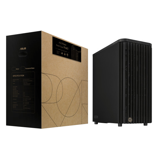 Case|ASUS|ProArt PA401 Wood Edition - Metal Panel|MidiTower|Not included|ATX|Colour Black|PROARTPA401WOODMETPWM Case|ASUS|ProArt PA401 Wood Edition - Metal Panel|MidiTower|Not included|ATX|Colour Black|PROARTPA401WOODMETPWM