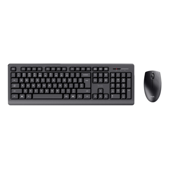 Trust Primo keyboard Mouse included Universal RF Wireless QWERTY US English Black Trust Primo keyboard Mouse included Universal RF Wireless QWERTY US English Black