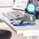 Fellowes Mouse Mat Wrist Support - Crystals Gel Mouse Pad with Non Slip Rubber Base - Ergonomic Mouse Mat for Computer, Laptop, Home Office Use - Compatible with Laser and Optical Mice - Blue Fellowes Mouse Mat Wrist Support - Crystals Gel Mouse Pad with Non Slip Rubber Base - Ergonomic Mouse Mat for Computer, Laptop, Home Office Use - Compatible with Laser and Optical Mice - Blue