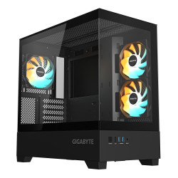 C201 PANORAMIC PC Case - Mid Tower, m-ATX, 360mm radiator support, 3 Pre-installed Fans, USB 3.0, Support RGB Fusion