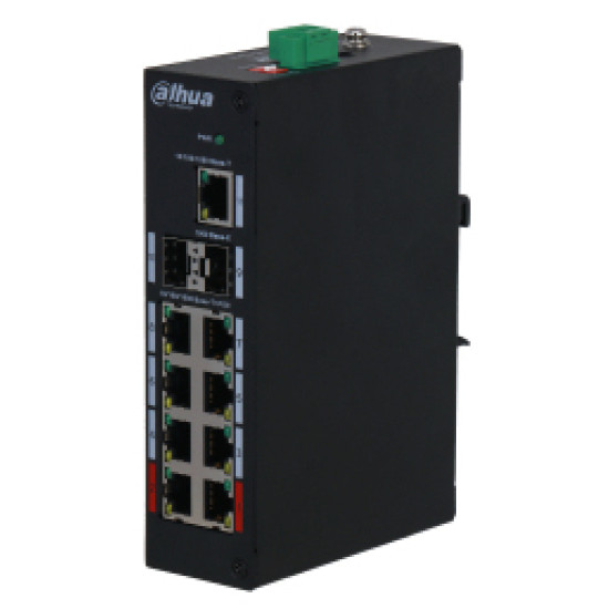 Dahua Technology PFS3211-8GT-120-V2 network switch Unmanaged Gigabit Ethernet (10/100/1000) Power over Ethernet (PoE) Desktop/Wall-Mounting Black Dahua Technology PFS3211-8GT-120-V2 network switch Unmanaged Gigabit Ethernet (10/100/1000) Power over Ethernet (PoE) Desktop/Wall-Mounting Black