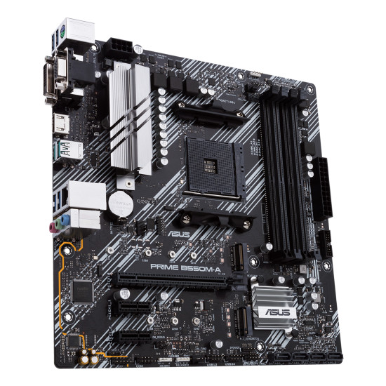 Mainboard|ASUS|AMD B550|SAM4|MicroATX|Memory DDR4|Memory slots 4|2xPCI-Express 3.0 1x|1xPCI-Express 4.0 16x|2xM.2|1x15pin D-sub|1xDVI-D|1xHDMI|6xUSB 3.2|1xPS/2|1xRJ45|3xAudio port|PRIMEB550M-A Mainboard|ASUS|AMD B550|SAM4|MicroATX|Memory DDR4|Memory slots 4|2xPCI-Express 3.0 1x|1xPCI-Express 4.0 16x|2xM.2|1x15pin D-sub|1xDVI-D|1xHDMI|6xUSB 3.2|1xPS/2|1xRJ45|3xAudio port|PRIMEB550M-A