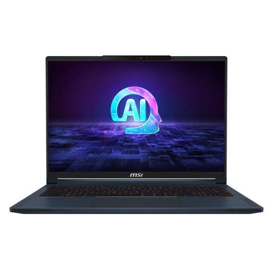 MSI Stealth 16 AI STUDIO A1VGG-228NL Intel Core Ultra 9 185H Laptop 40.6 cm (16") Quad HD+ 16 GB DDR5-SDRAM 1 TB SSD NVIDIA GeForce RTX 4070 Wi-Fi 7 (802.11be) Windows 11 Pro Blue MSI Stealth 16 AI STUDIO A1VGG-228NL Intel Core Ultra 9 185H Laptop 40.6 cm (16") Quad HD+ 16 GB DDR5-SDRAM 1 TB SSD NVIDIA GeForce RTX 4070 Wi-Fi 7 (802.11be) Windows 11 Pro Blue