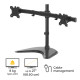 Fellowes Seasa Dual Monitor Arm - Freestanding Monitor Mount for 8KG 27 inch Screens - Ergonomic Adjustable Monitor Arm - Tilt 45° Pan 120° Rotation 360°, VESA 75 x 75/100 x 100 - Black Fellowes Seasa Dual Monitor Arm - Freestanding Monitor Mount for 8KG 27 inch Screens - Ergonomic Adjustable Monitor Arm - Tilt 45° Pan 120° Rotation 360°, VESA 75 x 75/100 x 100 - Black
