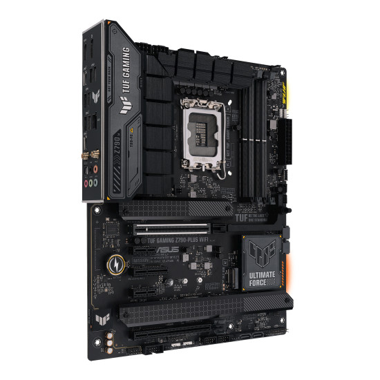 Mainboard|ASUS|Intel Z790|LGA1700|ATX|Memory DDR5|Memory slots 4|2xPCI-Express 3.0 1x|1xPCI-Express 4.0 4x |1xPCI-Express 4.0 16x|1xPCI-Express 5.0 16x|4xM.2|1xHDMI|1xDisplayPort|6xUSB 3.2|2xUSB-C|1xOptical S/PDIF|1xRJ45|5xAudio port|TUFGAMINGZ790-PLUSWIF Mainboard|ASUS|Intel Z790|LGA1700|ATX|Memory DDR5|Memory slots 4|2xPCI-Express 3.0 1x|1xPCI-Express 4.0 4x |1xPCI-Express 4.0 16x|1xPCI-Express 5.0 16x|4xM.2|1xHDMI|1xDisplayPort|6xUSB 3.2|2xUSB-C|1xOptical S/PDIF|1xRJ45|5xAudio port|TUFGAMINGZ790-PLUSWIF