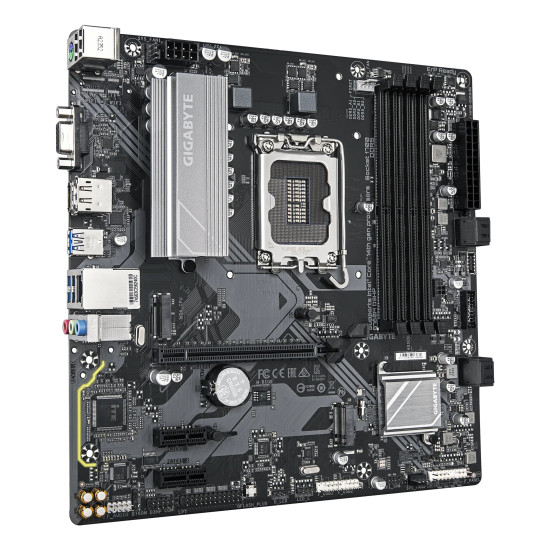 Mainboard|GIGABYTE|Intel B760 Express|LGA1700|Micro-ATX|Memory DDR5|Memory slots 4|2xPCI-Express 3.0 1x|1xPCI-Express 4.0 16x|2xM.2|1x15pin D-sub|1xHDMI|1xDisplayPort|2xUSB 2.0|5xUSB 3.2|1xUSB-C|1xPS/2|1xRJ45|3xAudio port|B760MD3HP1.0 Mainboard|GIGABYTE|Intel B760 Express|LGA1700|Micro-ATX|Memory DDR5|Memory slots 4|2xPCI-Express 3.0 1x|1xPCI-Express 4.0 16x|2xM.2|1x15pin D-sub|1xHDMI|1xDisplayPort|2xUSB 2.0|5xUSB 3.2|1xUSB-C|1xPS/2|1xRJ45|3xAudio port|B760MD3HP1.0