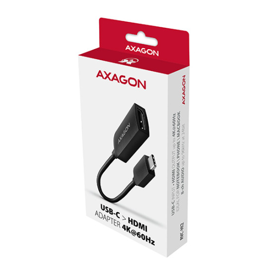 Axagon RVC-HI2M video cable adapter 0.25 m USB Type-C HDMI Black Axagon RVC-HI2M video cable adapter 0.25 m USB Type-C HDMI Black