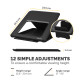 Fellowes Laptop Stand for Desk - Breyta Adjustable Laptop Riser for Home and Office - Portable Laptop Stand with 12 Height Adjustments - Max Laptop Size 14", Max Weight 4KG - Black Fellowes Laptop Stand for Desk - Breyta Adjustable Laptop Riser for Home and Office - Portable Laptop Stand with 12 Height Adjustments - Max Laptop Size 14", Max Weight 4KG - Black