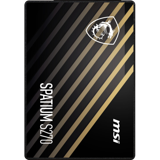 SSD|MSI|SPATIUM S270|480GB|SATA|3D NAND|Write speed 450 MBytes/sec|Read speed 500 MBytes/sec|2,5"|TBW 250 TB|MTBF 2000000 hours|S78-440E350-P83 SSD|MSI|SPATIUM S270|480GB|SATA|3D NAND|Write speed 450 MBytes/sec|Read speed 500 MBytes/sec|2,5"|TBW 250 TB|MTBF 2000000 hours|S78-440E350-P83
