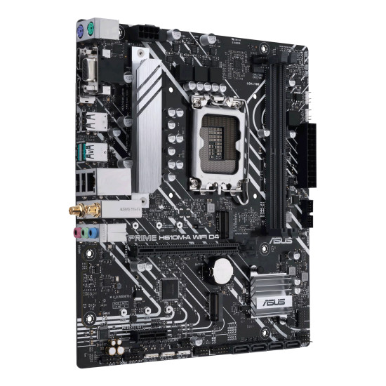 Mainboard|ASUS|Intel H610|LGA1700|Micro-ATX|Memory DDR4|Memory slots 2|1xPCI-Express 3.0 1x|1xPCI-Express 4.0 16x|2xM.2|1x15pin D-sub|1xHDMI|1xDisplayPort|2xAudio-In|1xAudio-Out|4xUSB 2.0|2xUSB 3.2|2xPS/2|1xRJ45|2xRF-Out|H610M-AWIFID4 Mainboard|ASUS|Intel H610|LGA1700|Micro-ATX|Memory DDR4|Memory slots 2|1xPCI-Express 3.0 1x|1xPCI-Express 4.0 16x|2xM.2|1x15pin D-sub|1xHDMI|1xDisplayPort|2xAudio-In|1xAudio-Out|4xUSB 2.0|2xUSB 3.2|2xPS/2|1xRJ45|2xRF-Out|H610M-AWIFID4